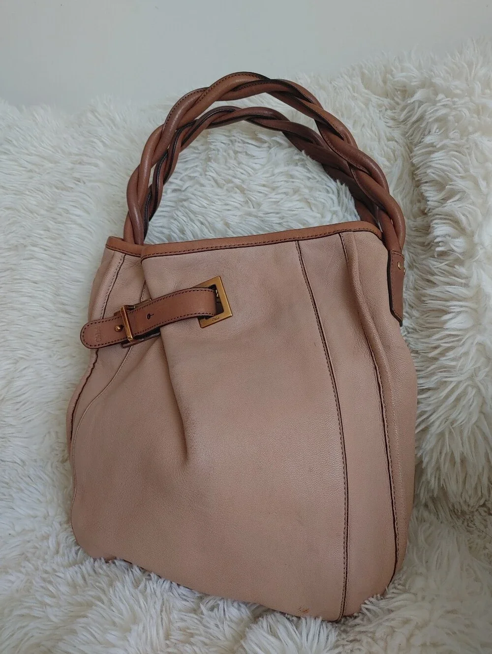 Chloe Amy Two Tone Leather Crossbody Bag - Picture 16 of 16